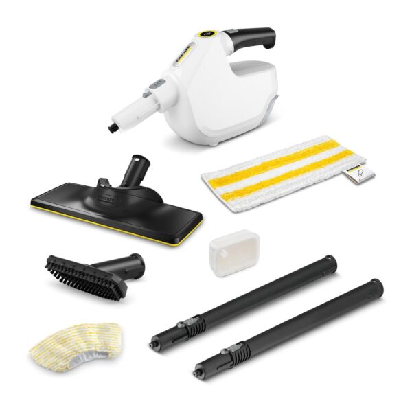 Maquina Limpeza A Vapor Karcher SC 1 Multi & Up com Boquilha EasyFix Large e Pano Microfibra