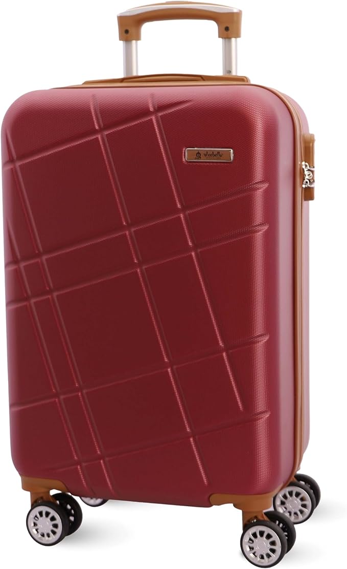 Mala de Viagem 55×40×20 cm com 4 Rodas 360° e Cadeado Numérico (Compatível Ryanair)