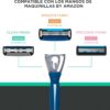 Barbeador Manual Masculino de 3 Lâminas com 6 Cartuchos Amazon Essentials