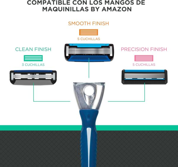 Barbeador Manual Masculino de 3 Lâminas com 6 Cartuchos Amazon Essentials