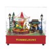 Miniatura Decorativa de Carrossel Cómico / humoristico com Luzes - Peça Satírica de Exposição “RUMMELBUMS”