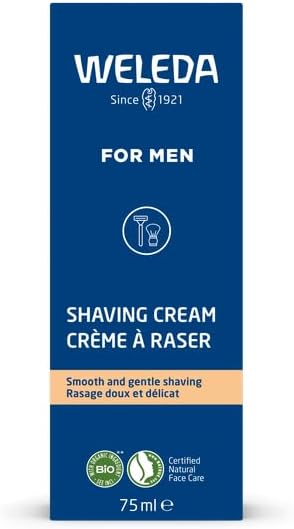 Creme de Barbear Weleda Cuidado Facial Masculino Natural 75 Ml
