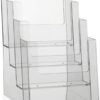 Expositor para Folhas A5 Taymar Transparente de 4 Níveis