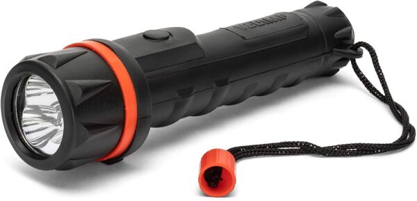 Lanterna LED em Borracha Velamp Resistente a Água/Golpes 2 Pilhas AA (NÃO INCLUÍDAS)