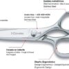 Tesoura de Cozinha Profissional 3 Claveles 20 cm - Aço Inoxidável Brilhante