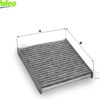 Filtro de Habitáculo Valeo PROTECT 715503 com Carvão Ativo BMW Série 1, Série 3, X1 (81x12.3x2 cm)