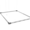 Estendal de Teto Extensível 100-160x78 cm  Alumínio Inoxidável Interior/Exterior
