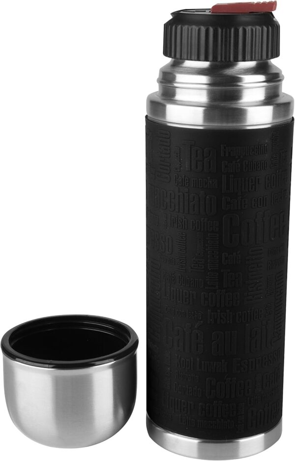 Termo Emsa Senator Sleeve 515711  0.5 L Aço Inoxidável/Silicone Prateado/Preto