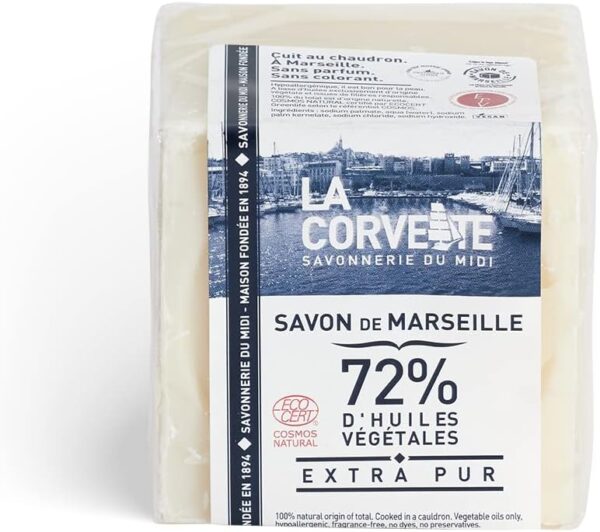 Sabão de Marselha Extra Puro La Corvette Ecocert Cubo - 200 Gr