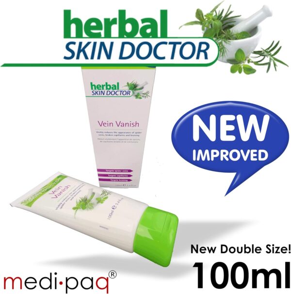 Creme Vein Vanish Herbal Skin Doctor 100 ml - Reduz Aparência de Varizes, Capilares e Nódoas Negras