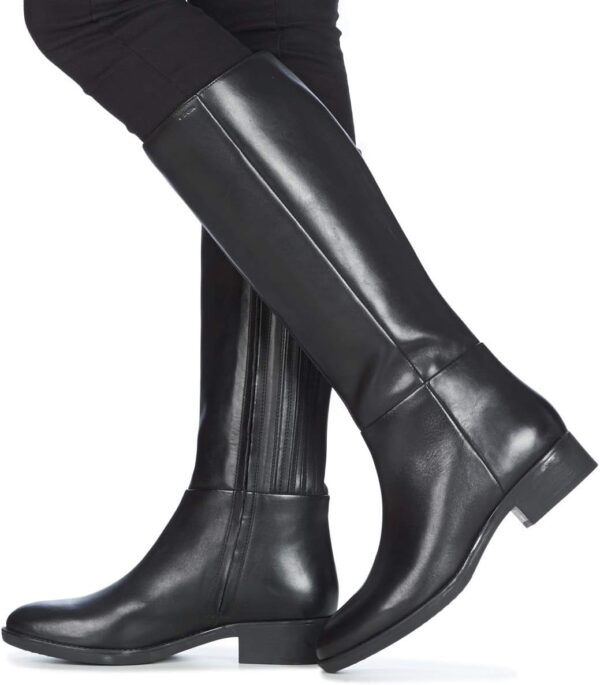 (42) Botas Geox D Felicity D em Couro (Negro) - Mulher
