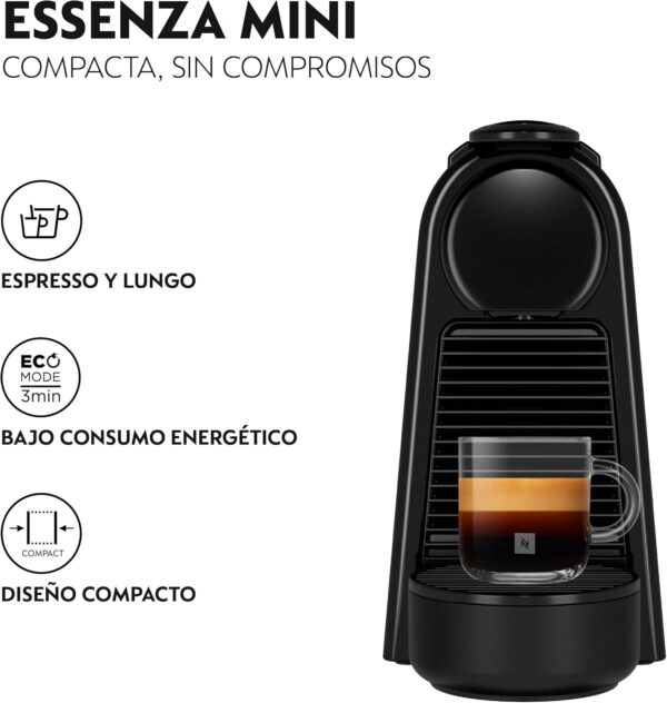 Máquina de Café Nespresso De'Longhi Essenza Mini EN85.B Compacta 19 Bares Preto
