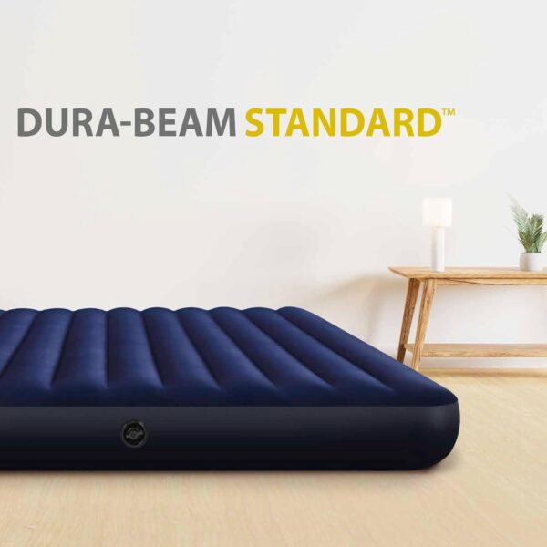 Colchão Insuflável 183x203x25 cm Intex Dura-Beam para Camping Cor Azul
