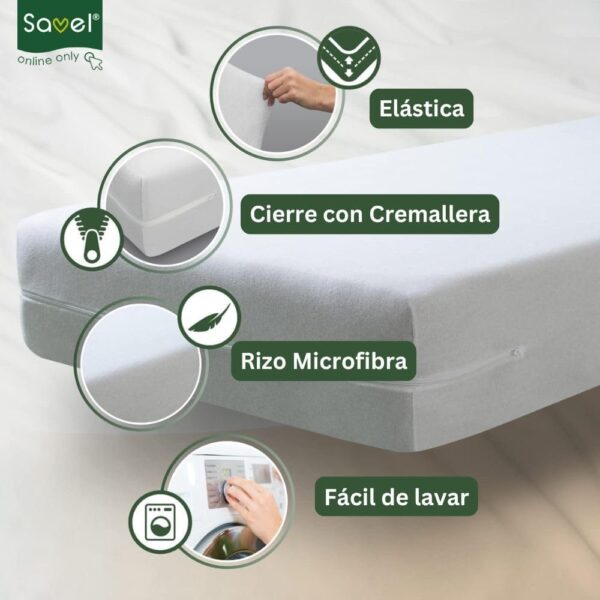 Pack 2X Capa / Protetor de Colchão Microfibra SAVEL com Fecho 90x190/200 cm