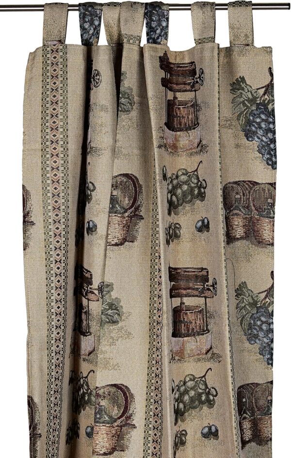 second_B07XC5KSWZ_89_130326 Cortina com Presilhas Trabillas 140x260 cm ALPUJARRA UVA Martina Home