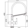 Torneira de Cozinha GRIFEMA G4010B-2 com Osmose 2 Saídas Giratória 360° Latão Preto