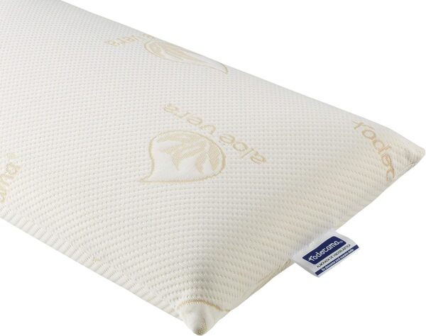 Almofada Viscoelástica 120 cm Todocama Antiácaros Antibacteriana Termorregulável Tecido Aloe Vera