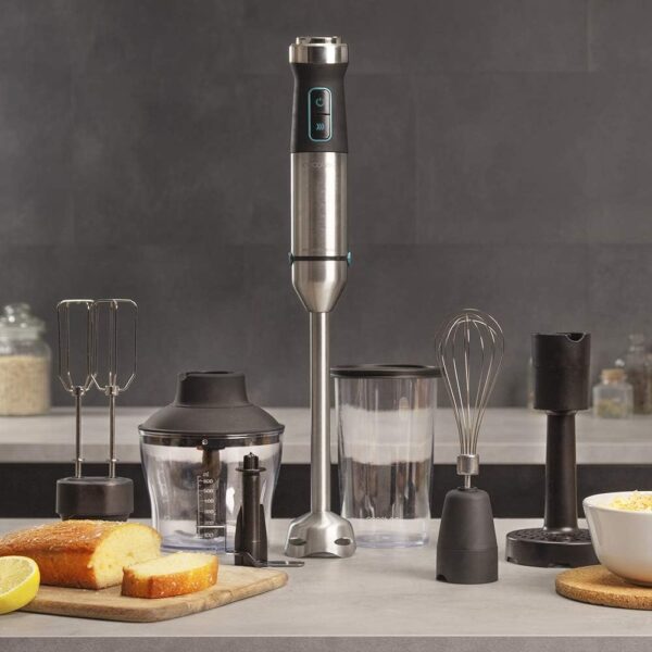 Varinha mágica com Picadora / Batedora e Passador de Puré Cecotec Power TitanBlack 1500 XL 1500 W