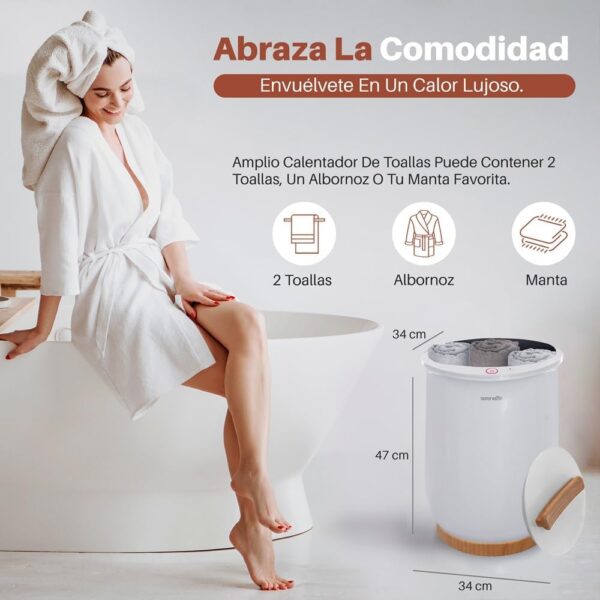 Aquecedor de Toalhas Elétrico SereneLife Portátil Desligamento Automático Util para Pijamas Quentes