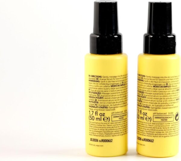 Sérum Facial Ziaja Piña com Cafeína para Rosto e Pescoço 50 Ml Cor Branco