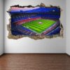 Autocolantes de Parede 3D Estádio Nou Camp Barcelona Futebol 50 x 70 cm