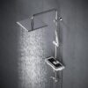 Coluna de Chuveiro com Chuveiro de Mão e Cabeçal Görbach + Estante para Embalagens 94 cm Altura