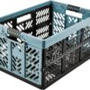 Caixas Dobráveis Keeeper Ben 45 L com Asas Azul Nórdico