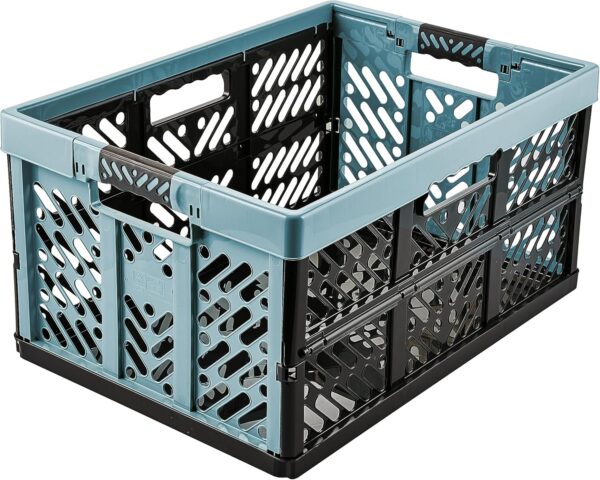 Caixas Dobráveis Keeeper Ben 45 L com Asas Azul Nórdico
