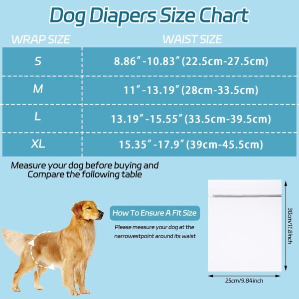 (S) 2 Fraldas Laváveis Super Absorventes para Cães Fêmea ou Macho de Pequeno Porte