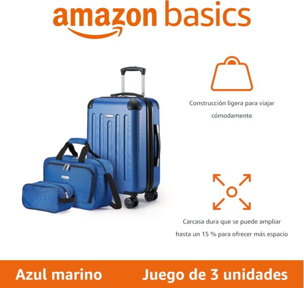 Conjunto Mala De Viagem Rigida 4 Rodas + 2 Bolsas - 38 X 23,5 X 57,5 Cm