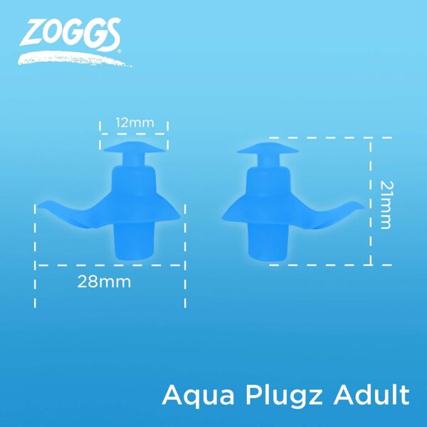 Tampões para Ouvidos Zoggs Aqua Plugz Em Silicone Reutilizáveis para Natação