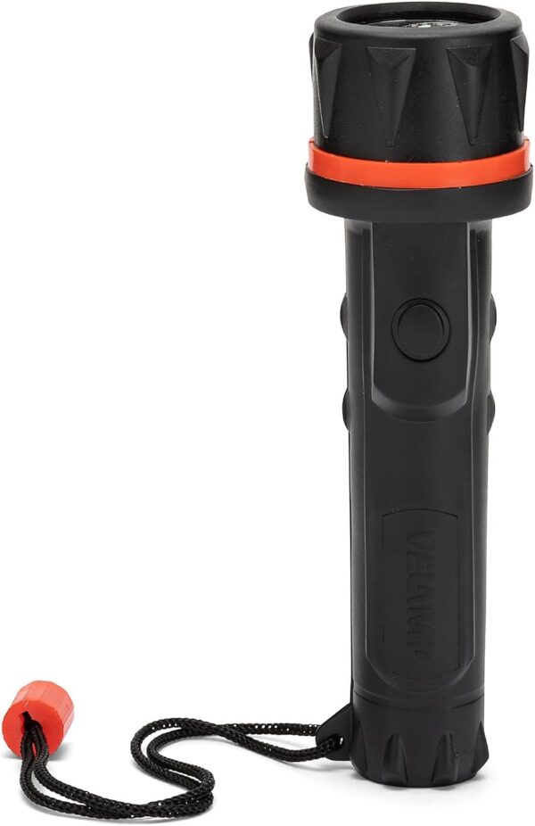 Lanterna LED em Borracha Velamp Resistente a Água/Golpes 2 Pilhas AA (NÃO INCLUÍDAS)
