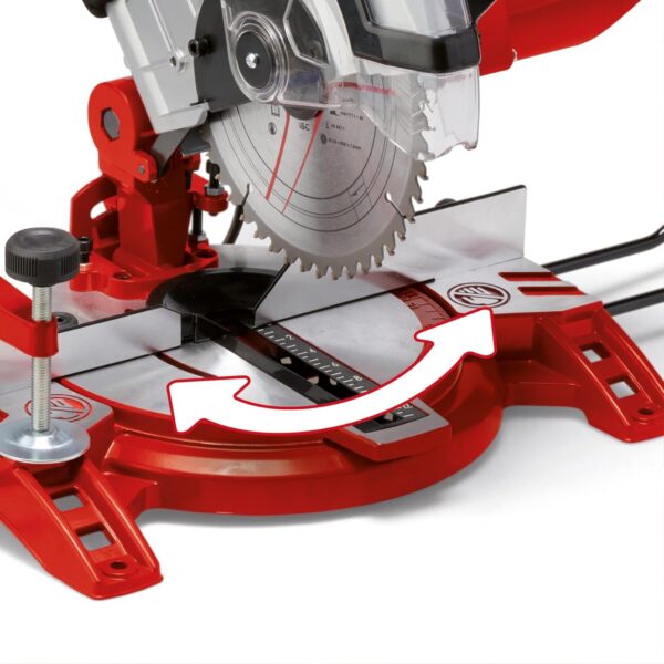 Serra de Esquadria Einhell TC MS 2112 1600 W 5000rpm Prato giratório e cabeça inclinável