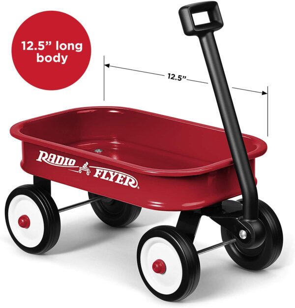 Radio Flyer Little Red Toy Wagon Pequeno Carrinho de Brincar Decorativo