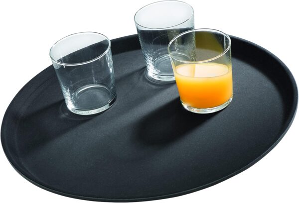 Bandeja Servir 35,5x2 cm Antideslizante Negra PRFV