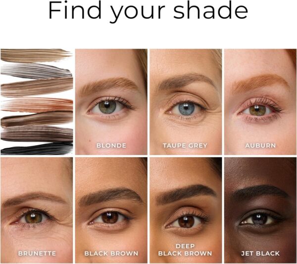 Gel de Sobrancelhas WUNDERBROW Preto e Vinho Waterproof Volumosas e Definidas