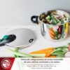 Panela de Pressão Rápida 3+6 L Magefesa DYNAMIC Aço Inoxidável apta para indução com 5 sistemas de segurança