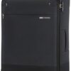 Mala de Viagem Samsonite Base Boost 78 cm 105 L com 4 Rodas e Cadeado TSA Ligeira e Ampliável - Negro