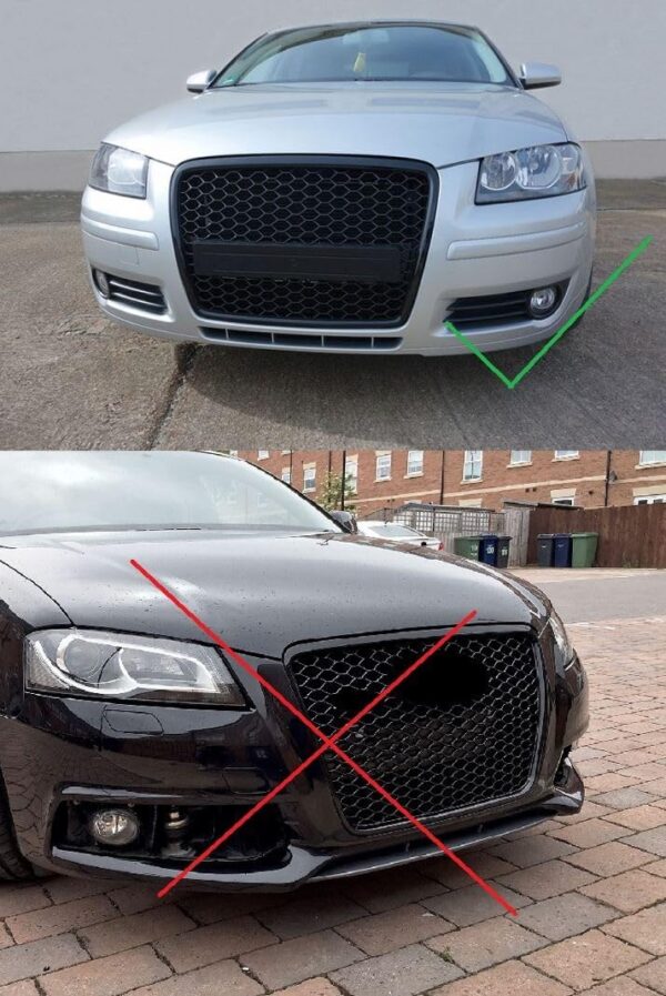 Grelha de Grade Sport Audi A3 8P Prefacelift 05-08
