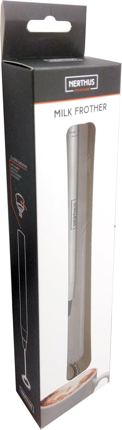 Batedor de Leite NERTHUS FIH 228 Aço Inoxidável para Café e Capuccino