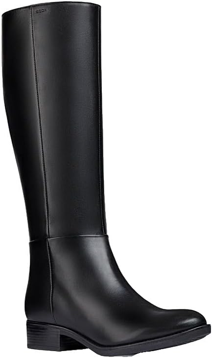 (42) Botas Geox D Felicity D em Couro (Negro) - Mulher