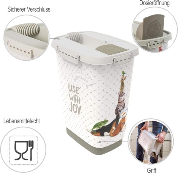 Recipiente de Comida para Animais 10L Rotho MyPet Cody