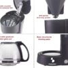 Cafeteira Americana BEPER BC.060 de Gotejamento 6 Chavenas Cor Negra