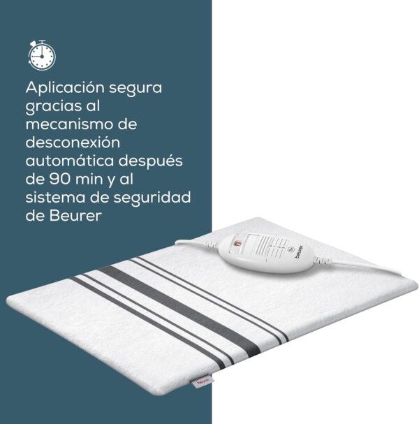 Almofada Térmica elétrica Beurer HK 25 3 Temperaturas Branco-Cinzento (40 x 30 cm)