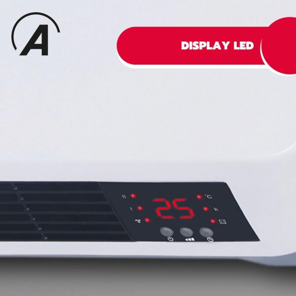 Termoventilador Cerâmico de Parede 2000 W com Comando Resistenta a humidade com LED ARDES AR4W04P