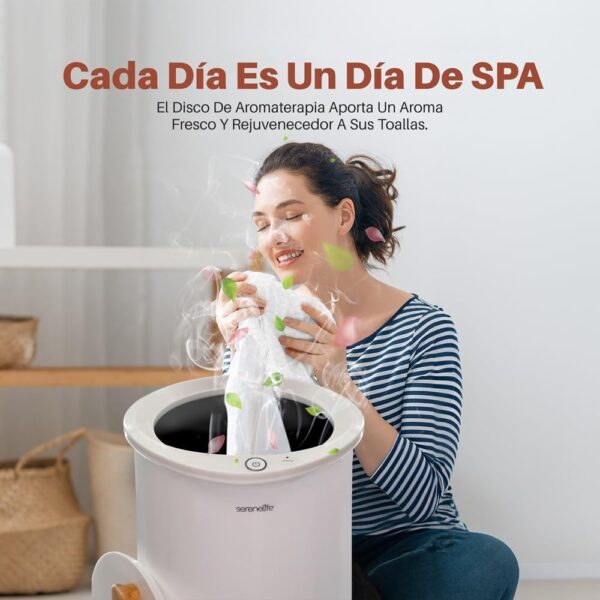 Aquecedor de Toalhas Elétrico SereneLife Portátil Desligamento Automático Util para Pijamas Quentes