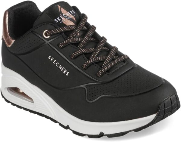 (39) Sapatilhas Desporto Skechers Uno Shimmer Away Preto para Mulher