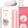 Kalolary Gel Pegatinas Rosa Degradado 20PCS Esmalte Autoadesivo de Unhas com Lima e Pau