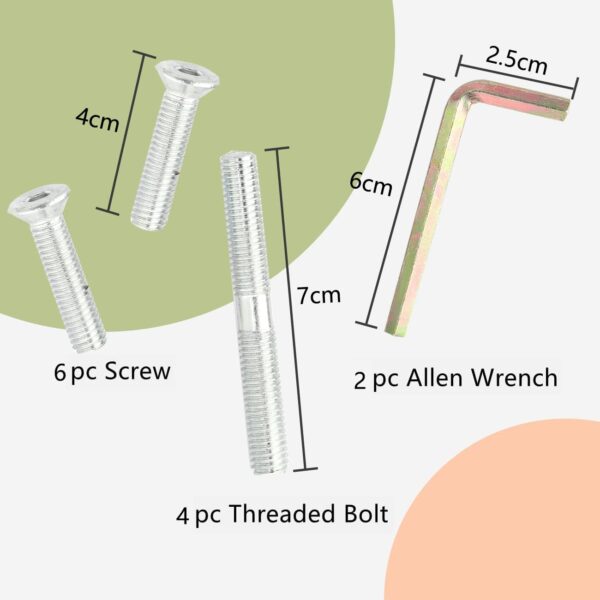 Postes arranhador de sisal natural de substituição 4 peças M8 40+30+20+10 cm