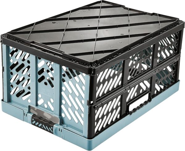 Caixas Dobráveis Keeeper Ben 45 L com Asas Azul Nórdico